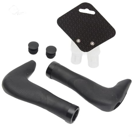 Honseadek Puños ergonómicos para manillar de bicicleta con acolchado de gel suave para bicicletas de montaña, agarre cómodo de silicona con absorción de golpes, textura antideslizante, se adapta a