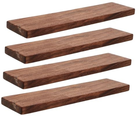 SOIMISS 4pcs Planches en Bois Dur de Noyer pour Artisanat, Bois Brut Multipurpose, Facile à Manipuler, pour Projets de Sculpture et Décoration Maison