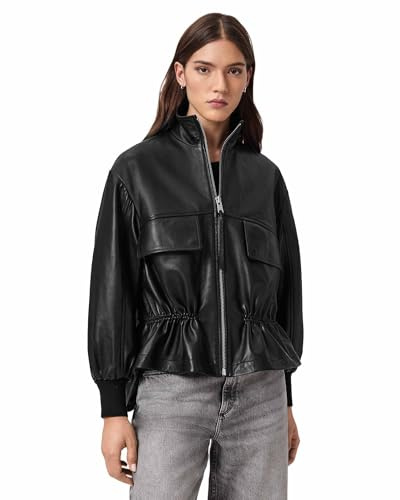 AllSaints Flor Jacket Leather Jacket Donna