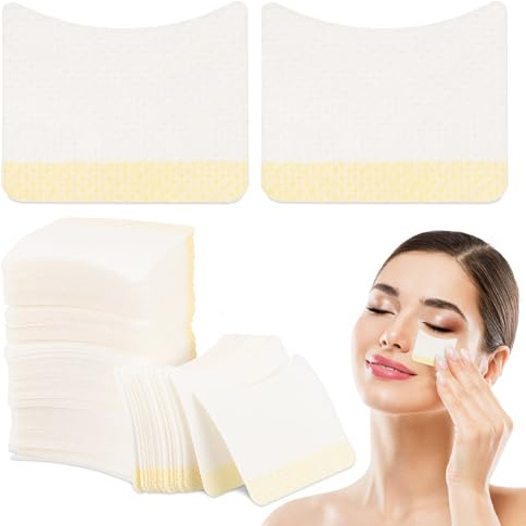 LALADEFIEE Make Up Entferner Pads Bogenförmig 160 Stück Reinigungspads für Wimpernverlängerung Damen Kosmetik Anwendung