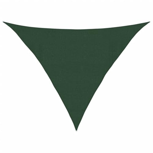 Qnhdfrt Vela Ombreggiante Triangolare 4x4x5,8 m Verde Scuro HDPE