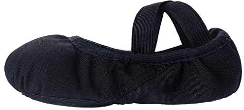 Tancefair Ballettschuhe Ballettschläppchen Tanzschuhe mit Geteilter Ledersohle Gymnastikschuh Kinder und Erwachsene
