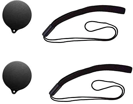 Rubber Lens Cover cap with Keeper for GoPro MAX Waterproof 360 Camera, ULBTER Elastic Lens Cap Leash Keeper Prevent Lens Cap Lost Accessory for Go pro Max [2+2 Pack] | Elastic Lens Cap Leash for Go pro Max 2025 360 Camera Prevent Lens Cap Lost Accessory