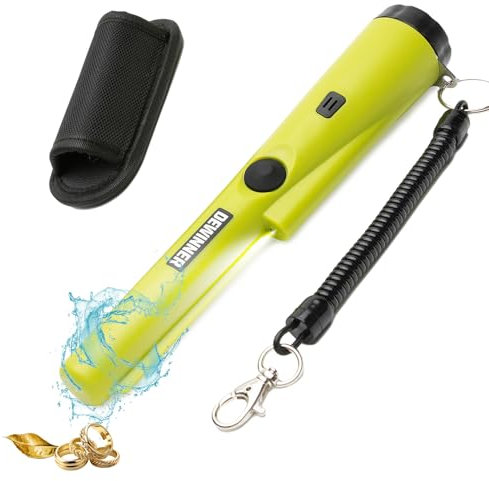 DEWINNER Metalldetektor, vollständig wasserdichter Suchstift-Zeiger, Ortungsfinder-Sonde, 360 ° Suche Hochgenaue Schatz-Kopfgeldjagd für Erwachsene, Junior-Kinder…