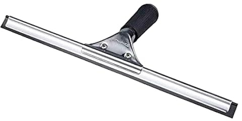 Bayersan Professional Window Squeegee Stainless Steel Wiper with Rubber Blade Windows Bathroom Shower Screen Cleaner Tiles Glass Cleaning Equipment (12 Inches)