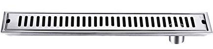 FCS Bathroom Duschrinne Edelstahl Ablaufrinne, Bodenablauf dusche Duschablauf sehr flach Duschabfluss Duschablaufrinne Duschrinne für Küche, Bad, Dusche, Garage und Keller (Size : 100cm(40 inch))