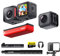 insta360 One RS Twin Edition Creator Kit – wasserdichte Action-Kamera 4K60fps und 5.7K 360°-Kamera mit austauschbaren Objektiven Stabilisierung, 48MP Fotos, aktiver HDR, KI-Verarbeitung