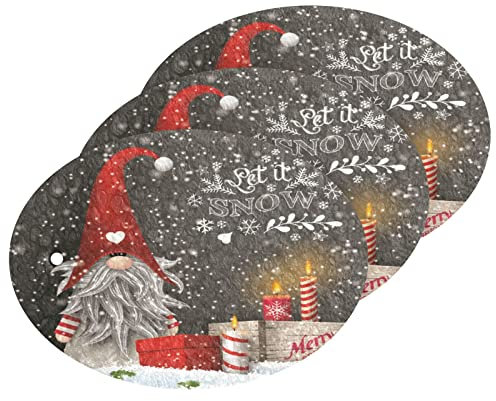Scheuerschwämme Saugfähiger Küchenschrubber Schwamm für die Reinigung von Küche und Haushalt Kratzfeste Küchenschwämme Holz Zellstoff Baumwolle - Weihnachten Schnee Zwerg