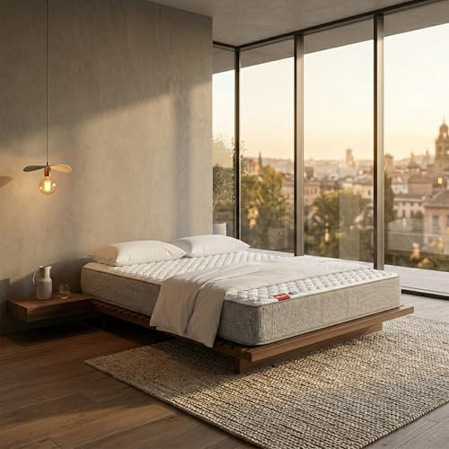 PIKOLIN Leah Compact - Colchón Viscoelástico y Espuma HR | Altura 21 cm | 90x200 | Firmeza Alta | Confort Visco | Calidad Óptima | Protección Higiénica Total | Memory Foam