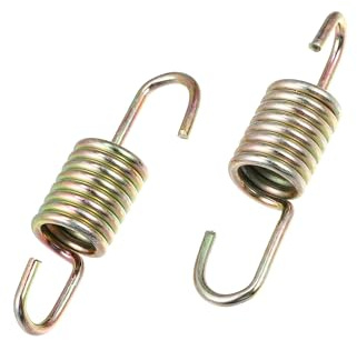 Partuto Motorbike Brake Spring for Suzuki Plated Steel Gold Tone - 2 Pcs