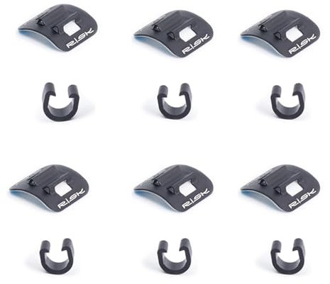 Oriental eLife Bicycle C-Clip Cable Guide, Pack of 6 Bicycle Frame Clip Buckle, Self-Adhesive Brake Cable Holder, Bicycle Brake Line Holder, Cable Guide Clip for Foldable Road Bikes, Mountain Bikes