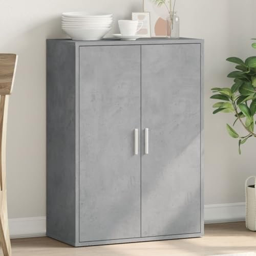 JUDYY Sideboard Betongrau 60x31x84 cm Holzwerkstoff, Kommode Schlafzimmer, Kommoden & Sideboards, Wohnzimmerschrank, Flur Kommode, Zimmer Möbel - 840488