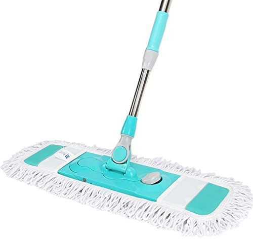 WADRBSW 60Cm Mopp Edelstahl Teleskop Griff Staub Pad Push Premium Mopp Robust Einstellbare 360 ​​Drehbare Mopp to Pursue Happiness