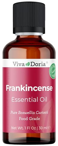 Viva Doria Frankincense Essential Oil, 100% Pure, Natural Essential Oil, Undiluted, for Aromatherapy | Food Grade, 30 mL (1 Fluid Ounce)