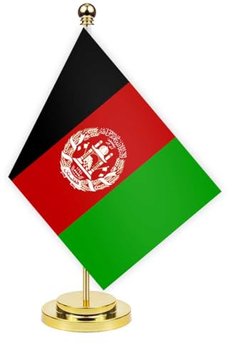 Afghanistan Schreibtisch Flagge, 30cm großes kleines AfghanenAfghanen Banner im Freien, winziges Drucken Dekor für Büro Home Tisch desk Afghanistan