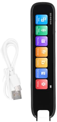 Stylo Numérique Lecteur et Traducteur de Texte Anglais, Scanner Hors Ligne avec Bibliothèque Massive 8 Millions de Mots, Multifonctionnel pour Étudiants et Apprentissage Rapide