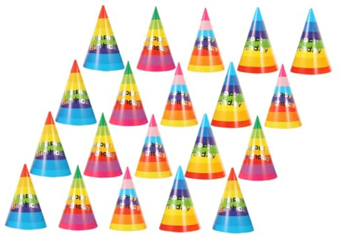 ULTECHNOVO 36 Piezas Sombreros de Cumpleaños Coloridos Gorro Decorativo para Fiestas Infantiles Accesorios para Celebraciones de Cumpleaños Sombreros de Fiesta con Material y Cómodo
