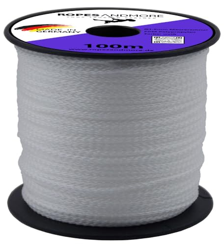 Corde de maçon en polypropylène - 1,5 mm - Blanc - 100 m