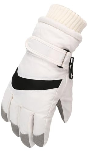 Genérico Guantes Sin Dedos Mujer Lana,Guantes CáLidos A De para Invierno Talla úNica para NiñOs Patinaje Al Libre Nieve Esquí NiñAs Snowboard Guantes para NiñOs