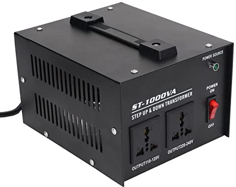 Generic Transformador Reductor Elevador de Voltaje de Entrada Ajustable con Protección contra Sobrecarga, Ideal para Electrodomésticos y Laboratorios