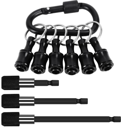 Jnchdghwa Juego de Extensión de Brocas con Portabrocas Mejorado, Portallaves de Destornillador con Brocas