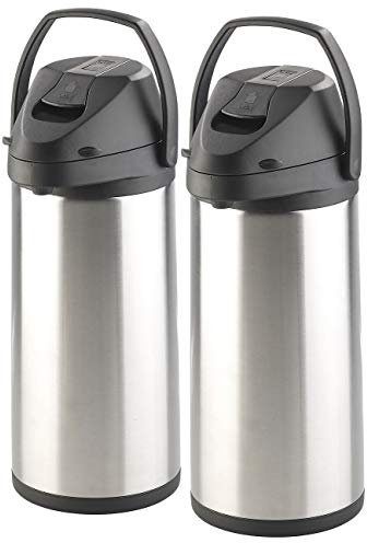 Rosenstein & Söhne 2 pichets isothermes à Double paroi en Acier Inoxydable - 5 L