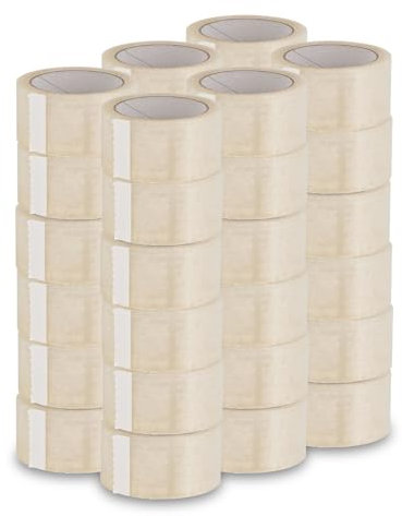 ARLI 36 x Klebeband Packband Paketband PP 48 mm x 66 m Paket Band Kleberolle für Päckchen Paket Sehr gut haftendes Paketklebeband für Packstücke bis 40 kg Verpackungsmaterial 36x Rollen