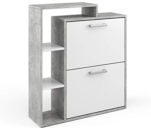 Vicco Schuhkipper Orlando, Schuhregal, Beton, 24.5 x 90 cm