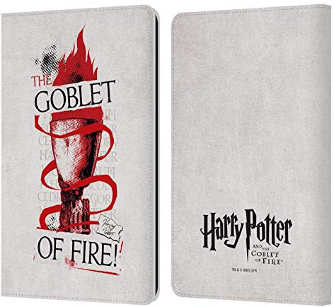 Head Case Designs Licenciado Oficialmente Harry Potter Cáliz de Fuego Cáliz de Fuego I Carcasa de Cuero Tipo Libro Compatible con Kindle Paperwhite 1/2 / 3