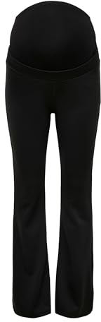 Only Maternity Pantaloni da Donna Olmfever Stretch Flaired Pants Jrs, Nero, M