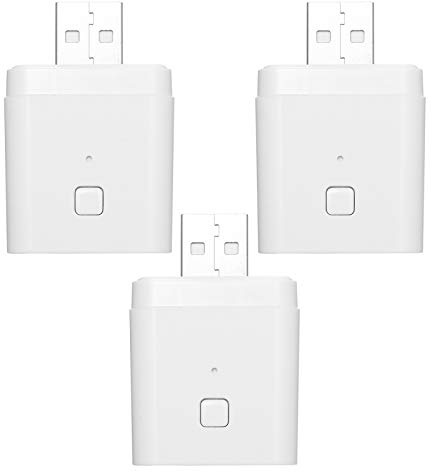 Splenssy Tuya Micro-USB-Adapter, 5 V, kabellos, flexibel und tragbar, macht USB-Geräte intelligent über Tuya App, Sprachsteuerung, kompatibel mit Alexa Google Home, 3 Stück