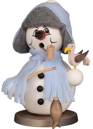 Christian Ulbricht Räuchermännchen Schneemann - 18,5 cm Keramik