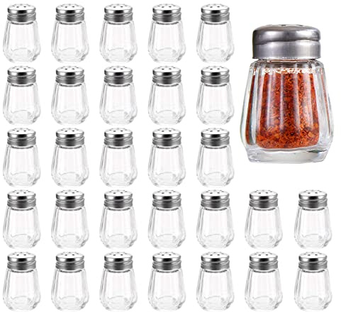 Shylve 30 Mini Salzstreuer - Salz und Pfeffermühle, Mini Salzstreuer für unterwegs, Perfekt für Camping und Reisen, Kompakte Gewürzstreuer Set
