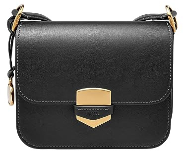 Fossil - Sac porté croisé à rabat Lennox en cuir lisse pour femme, ZB1924001