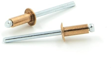 IERO - Rivetti a strappo IERO Rame/Acciaio Testa Tonda 3.0x8.0mm ISO16582 -