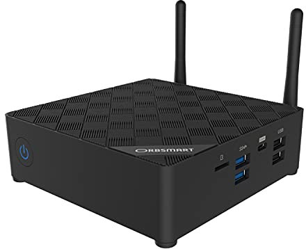 Orbsmart AW-15 Mini PC Windows 11 Pro 4K Desktop-PC | Computer | lüfterlos | lautlos | stromsparend (Intel N100 CPU, 16GB RAM, 256GB SSD, WiFi 6, 2.5 GBit-LAN)