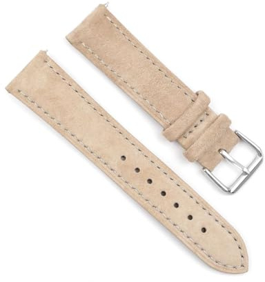 Waikub Cinturino per orologio in pelle scamosciata 18mm 19mm 20mm 22mm 24mm Cinturini per orologi Accessori per orologi con fibbia in acciaio inossidabile