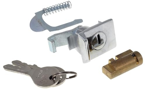 Schlossset UNI AUTO, kompatibel mit Vespa Rally, Sprint, GL, GS, V50 N, V50 | Ersatz-Set mit Lenkschloss, Gepäckfachschloss und 2 Schlüsseln; kompatibel mit Ciao, Bravo; Länge 31,5 mm, Zapfenbreite 4 mm