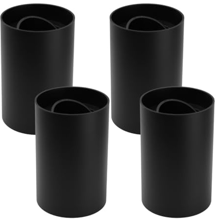 LUXULA 4 Stück Aufbauspot GU10 45° schwenkbar rund Schwarz Deckenspot | 45° schwenkbar, GU10 Fassung, Kunststoff, ohne Leuchtmittel, 230V, Deckenspot, Aufbauleuchte für Wohnräume