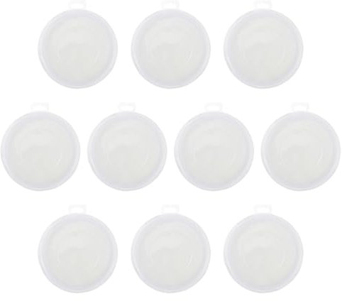 TEHAUX 10stücke Leere Stempelkissen DIY Malstempelkissen Mehrzweck Farblose Stempelkissen Zum Nachfüllen Von Tinte Für Basteln Und Kreativität