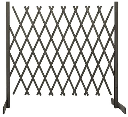 LXYZWRW Clôture et barrières de jardin Treillis Clôture Gris 180 x 100 cm Panneaux de clôture en bois massif
