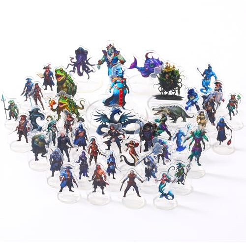DND Miniatures Bulk Tribù Selvaggia Dungeons and Dragons Starter Set 2D Figurine D & D 5E Terrain Minis Kit Pathfinder Map Flat Figure TTRPG Adventures Accessori da tavolo RPG Forniture DM Giocatori