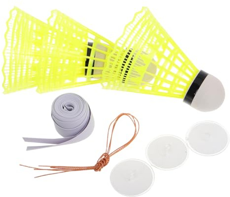 Kisangel Badminton Effektives mit Training Trainingsgerät Einzelspieler für Übung Rückprallfederball und Elastischem Seil für Reaktionsgeschwindigkeit Indoor