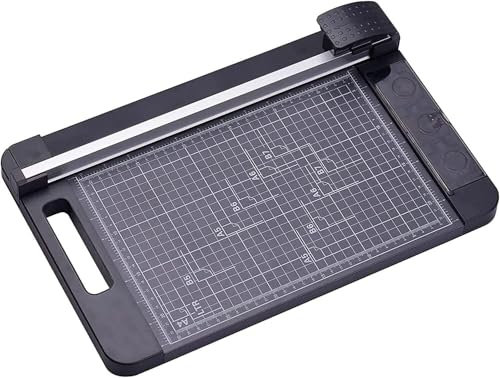 WaiDXn Mini Cutter Portable Multifonction avec Lame de sécurité intégrée, idéal for la plastification de Papier et Les projets d'artisanat