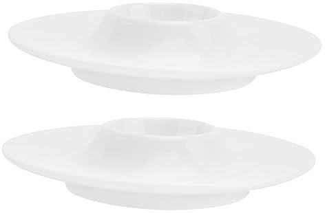 HOLIDYOYO 2piezas Ceramics Holders Diseño Elegante y Funcional para Desayuno como Cups para Huevos Casa