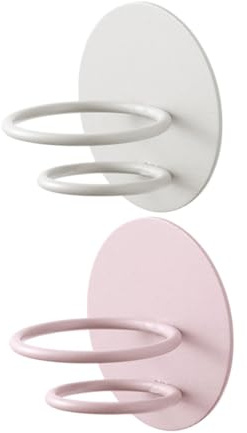 GRIRIW Make Up Aufbewahrung mit 2stücke Wandhalter aus Kohlenstoffstahl Modernes Design Platzsparend für Badezimmer und Türen Cartoon Schwamm Eierhaken ohne Bohren