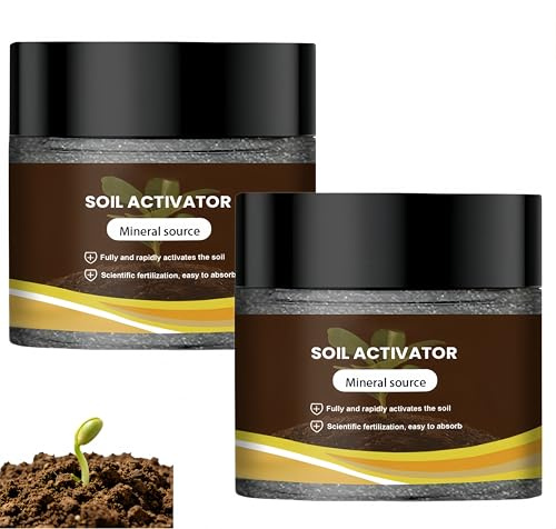 Activador de Suelos,Acondicionador orgánico para suelos. Estimula el desarrollo radicular en hortalizas, flores, céspedes y plantas. Apto para bancales elevados y cultivos en macetas. (2Piezas)