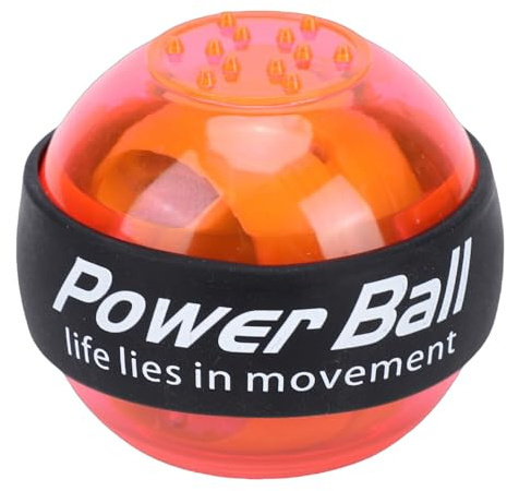 Rosvola Pelota de Entrenamiento de Muñeca, Potente Pelota Giroscópica Iluminada para Entrenamiento de Antebrazo, Atletas de Oficina, Plástico Compacto, 1 ud.