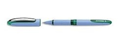 Schneider One Hybrid N Tintenroller, 0,5 mm Hybrid-Nadelspitze, hellblauer Schaft, grüne Tinte, Box mit 10 Stiften (183504)