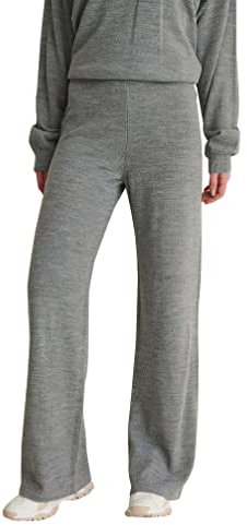 NA-KD Pantalones de Punto, Gris, 2XS para Mujer